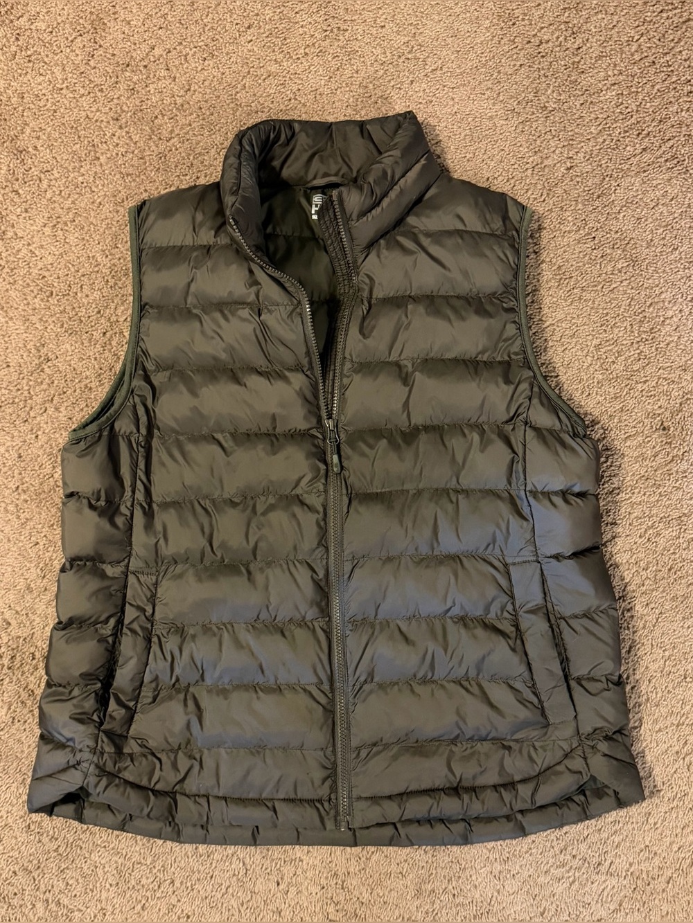 32 Degrees Women's Brown Quilted Puffer Vest  - XL